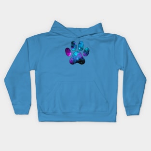 Galactic Paw Print Kids Hoodie